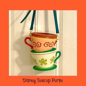 Disney Orange and Green Teacup Bag (Rare)